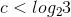 c<log23
