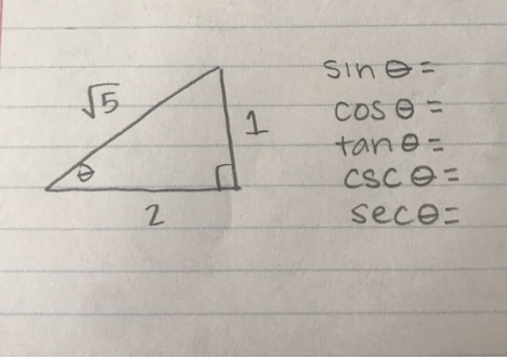 5 + sino- COS tano- Csco- seco= d 2