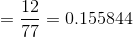 12 0.155844