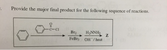 Provide the major final product for the following