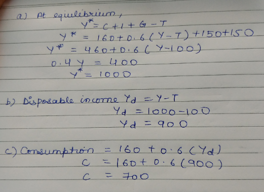 2 A SIMPLE ECONOMY Suppose That The Economy Is Characterized By The 