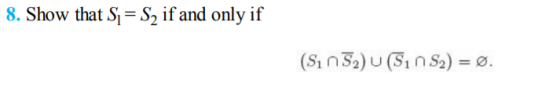 8. Show that S S2 if and only if