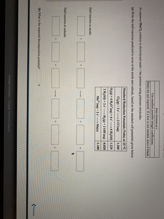 Enter electrons as Use smallest possible integer coefficients. States are not required. If a box is not needed, leave it blan