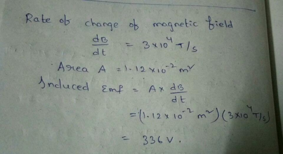 Rate ab change ognetse biel rara dl t 2 d 13 d t nduced Emf