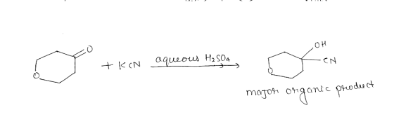 LOH [ ren I tkin aqueous H₂SO4 major onganic product