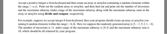 Accept a positive integer n from keyboard and then create an array or arraylist containing n random elements within the range