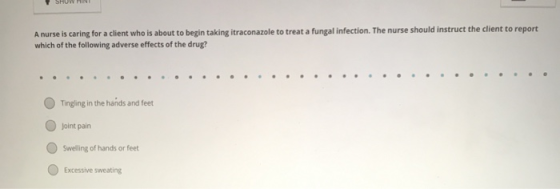 A nurse is caring for a client who is about to begin taking itraconazole to treat a fungal infection. The nurse should instru