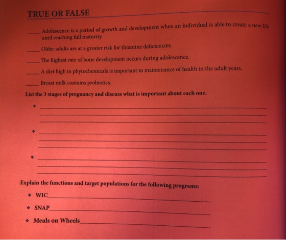 TRUE OR FALSE Adolescence is a period of growth and development when an individual is able to create a ne until reaching full