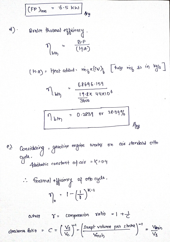 - 6.5 kW (FP Dious Ang d) Bralce thisma! eppuenty B.P (HA) (HA) = Heat added : mife((o) [There mig is in kgle] non -bth 68696