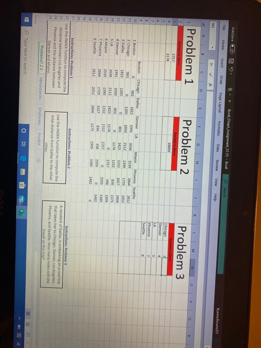 AutoSave 6 9 File Home insert NOX A B 8 . Bxcel. Chap Assigment 22 (1) P age Layout Formulas Data P Draw Excel Review arch He