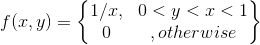 f(r,y) = { 0 <y<<11 , otherwise