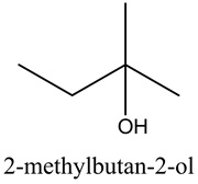 Он
2-methylbutan-2-ol
