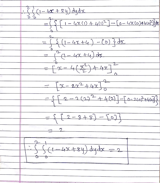 (1-ux + x५) dyde - S| - ५ (1) + 400-]- [0-4X (O)44(ohar D O (1-4x +4) - (0) dr. A-4x +4) = [-4()+4, [x - 2x2 +4x {[ 2-2222-4