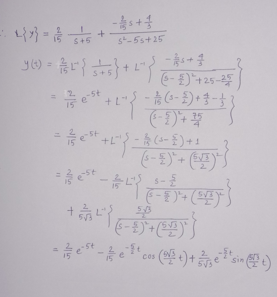S+ ॥ ੫} = + S+5 S_55+ 25 y) = ਛਾ ਜਿ}+ L 5- م | -5t e - ਛ+ +25-25 (s- + ਤੋਂ ਤੇ (-)+ : ਛ - Z)+ 1 + 5. |5 15 5t + + -St S S - 2