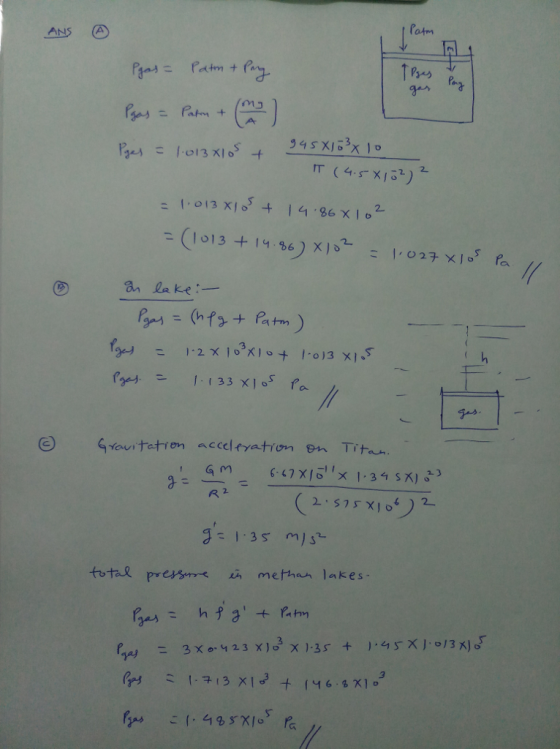 ANS Patm Prう IT (45X1) 62) 2 1013 x4.86 X1o2 a, lake :- R 2 1.35 m/s