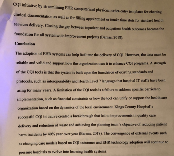 CQI initiative by streamlining EHR computerized physician order-entry templates for charang clinical documentation as well as