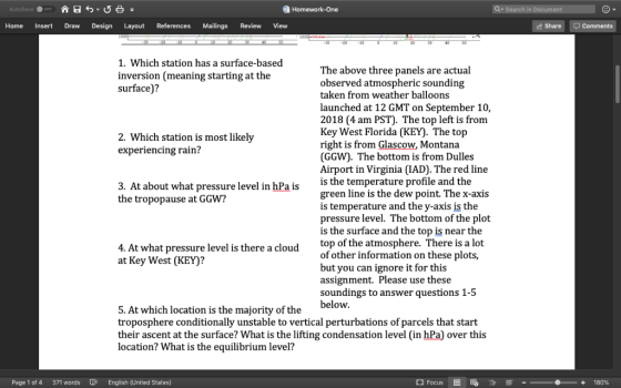 QSearch in Document WHomework-One AutoSave OFF Comments Design References Mailings Review View Home Insert Draw Layout Share