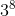 3^8