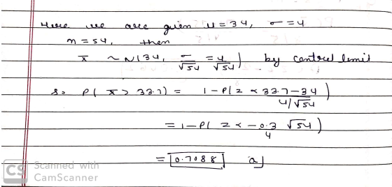 = 34, o =4 Here we are quién - m=su, then I ~N134 F = u by contre limit ev Vsu v su so pl 33.1)= I-Plz a 33.7–34 ) - ulusu -