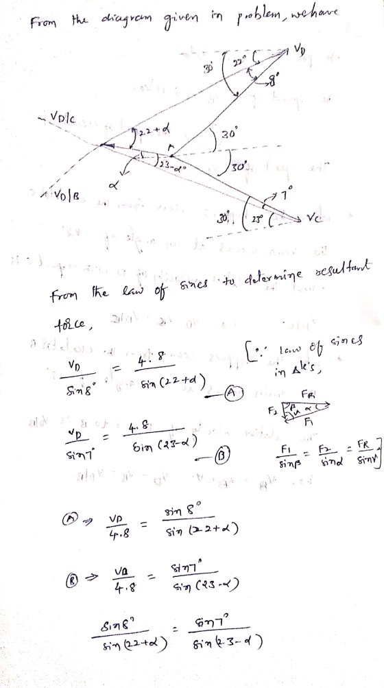 From the diagram given in problem, we have V 29° C 30 g - Volo 9.22+0. 30 (2300 350 L VolB * Coreove beste Sines to determi