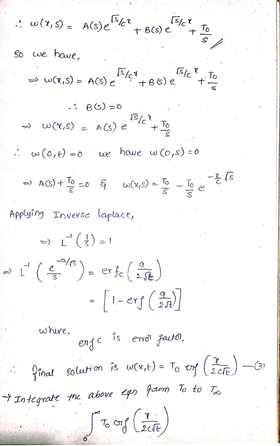 W(2,5) = a(s)e 5/6?+8699215/4 to Isletter so we have a Ich + 10 =WCY,S) = ACs) e F19+86) 3 . B(s) =0 > Luck,) - ACs) e %c+