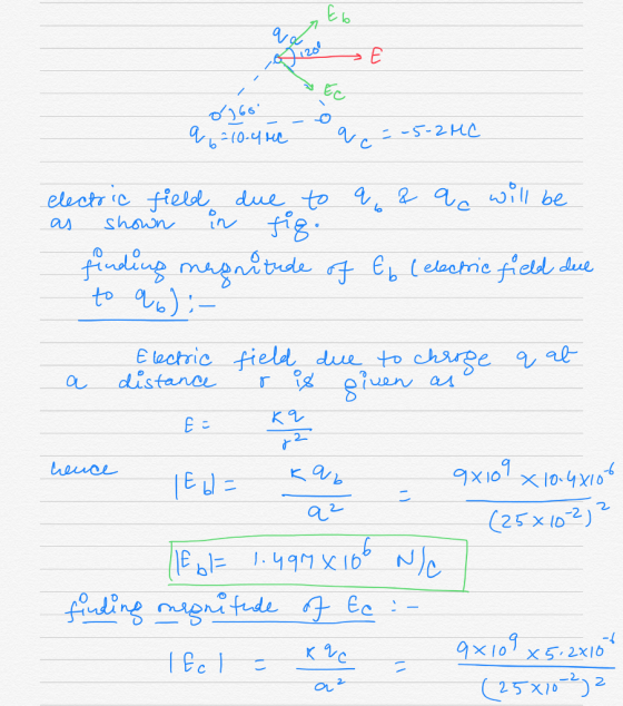electric ttelde due, to a, 2 acぷ11 be E laotric field due t chrge au ov