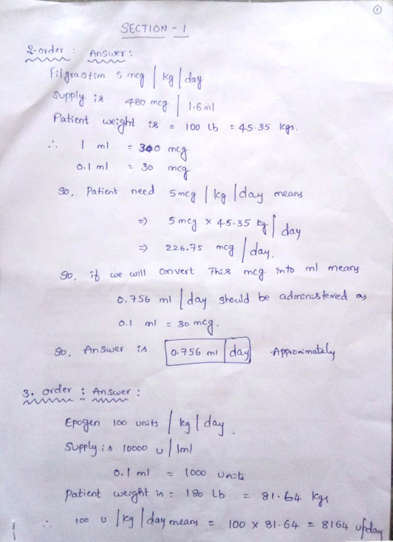 SECTION -I 2 oxder nnsuer fla y supply ; 480 meg | 1.6al Patient wet ahl ,二100 ub :45 . 35 kr. .. m 300 mc ka do mc So, Patie