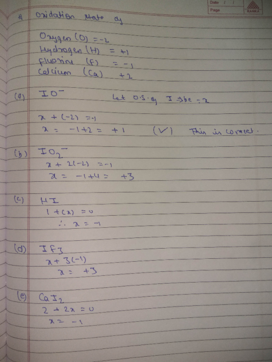 Page V a oxidation state ay Orygen (0) = -2 Hydrogen (t = +1 fluorine (E = -1 Calcium (Ca) +2 Io- Let ons. I be az 2 + (-2) =
