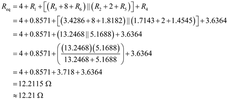 Find Req and I in the circuit of Fig. 2.121. - HomeworkLib