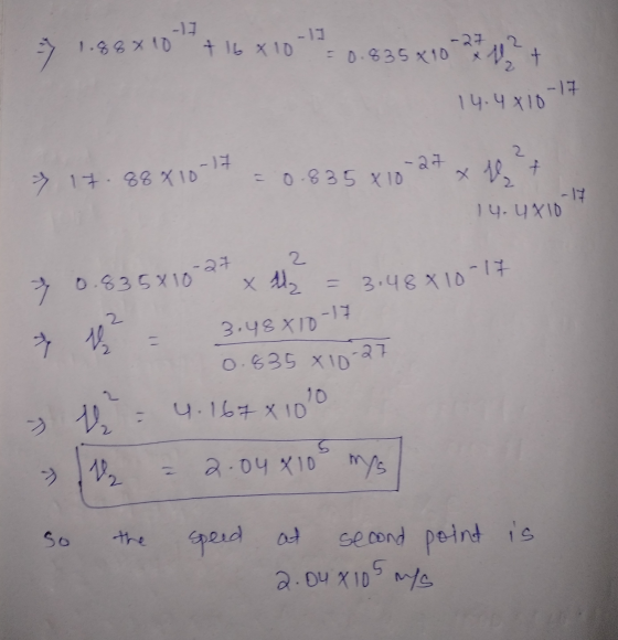 -11 1.887 10 - 11 +16810 0.635x103, 14.4810 -17 2 ² 17.88810-17 1 = 0.835 x 10 x 4 14. U X10 2 -27 7 0.835810 x Alz 2 = 3.488