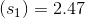 (s_{1})=2.47