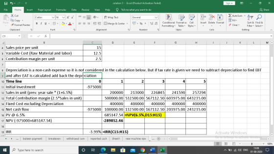 solution 3 - Excel (Product Activation Failed) Sign in Х File Home Insert Page Layout Formulas Data Review View Help Tell me