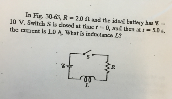 In Fig. 30-63, R = 2.0 ohm and the ideal battery h