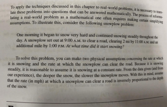 ly the techniques discussed in this chapter to real-world problems, it is necessary o late these problems into questions that