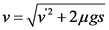 v=Xv? +2ugs
