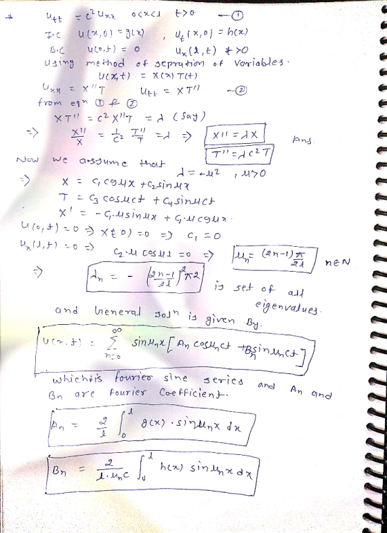 x1 eigenvalues whichèts fourier sine eric 3n are fouries Coe fficienj And A ind Br