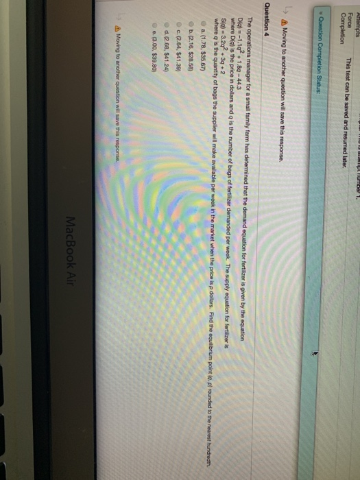 Force Dig)--1.102+1.8q-44.3 c. (2.64、$41.39) d.268. S41 .24) MacBook A