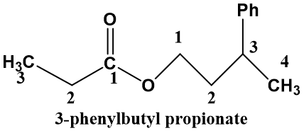 Ph 3 H C CH3 3-phenylbutyl propionate