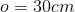 o=30cm