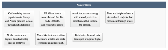 Answer Bank Cattle-raising human populations in Europe and Africa produce lactase throughout adulthood. All felines have a mu