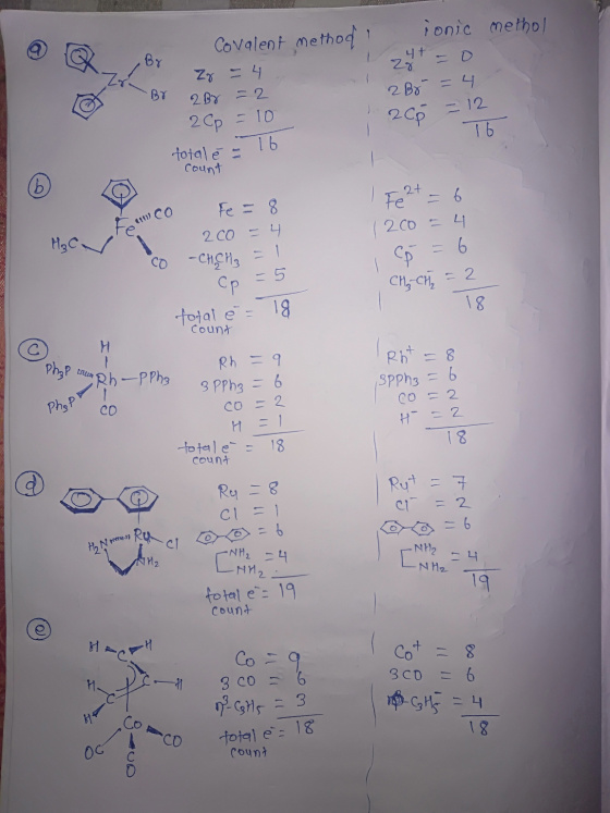 - Q Br zo = 4 - -BY 2Br = 2 Covalent method ionic methol 12+ = 2Br = 4 2Cp = 10 200 = 12 total ě - 16 - To - - count 1 Fe2+ =