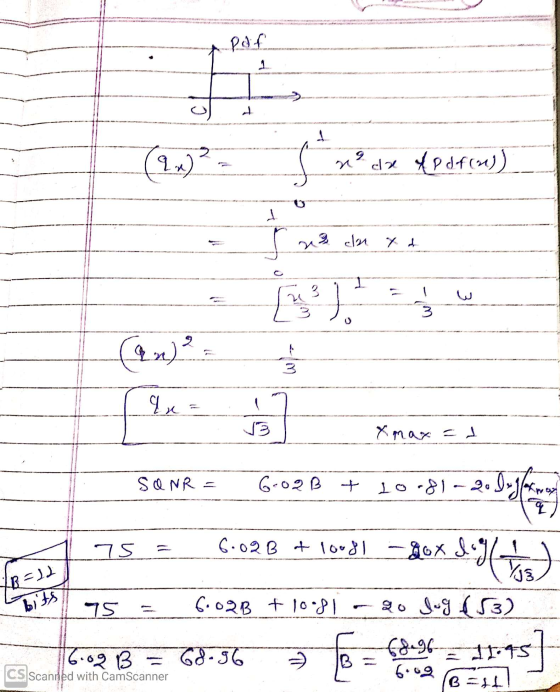 da & p df (2)) na cla y de Xmax = 1 SONR= 6-oQB + 10.81-200 75 = 6.02B of 10o8l -gox 165 95 = 6:02B + 10o81 - 90 l-g53) 602 B