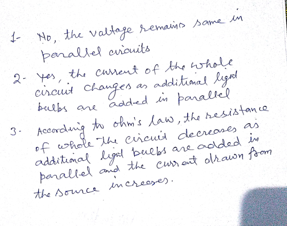 parallel cncuits buih me added .lm ћ0n alle.Q Acorchnig to ohs Law, the hesistano