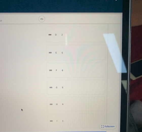 0% 19 =D 2 = E 6 =F8 G 6 =H 4 =I1 E3 Fullscreen