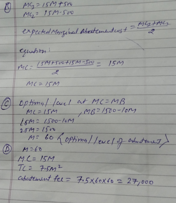 My = 15M+50 My = 75M-500 - Мl HMG expteteel Marginal abertembutusta equations 15M+500 +15M-Joo - 15m Me=15M optimal level at
