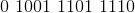 01001 1101 1110
