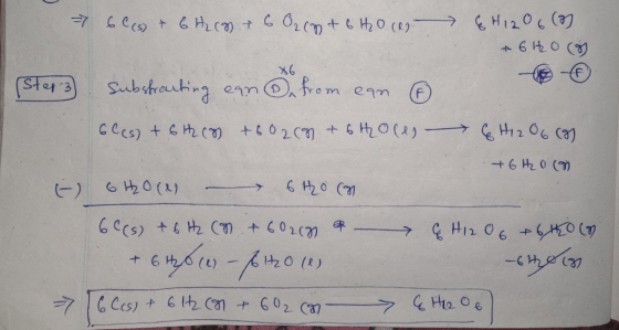 27 сеѕ + сни са) + CO2 (y+co (1) — ені 04 (7) + 6 о 46 (ster 3 Substanting ean from ean ③ ces) + ch (9) +2 ст + sho(4) — 2 06