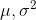 \mu,\sigma^2