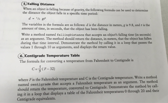5. Falling Distance When an object is falling because of gravity, the following formula can be used to determine the distance
