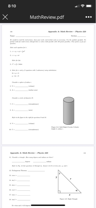 8:10 X MathReview.pdf Appendix A. Mat-Plysis 223 Sera 12 Code ape of ruler Appendix A: Math Review Plow 223 12 The